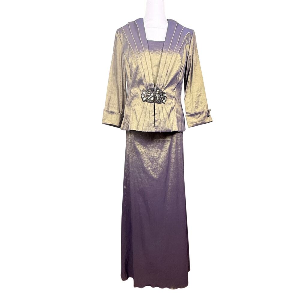J. R. Nites by Carol Lin Women's 3-piece Formal Gown Evening Dress size 10 & 12